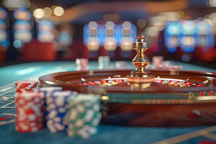 Live SA Gaming baccarat table with dealer and multi-camera feed